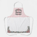 Search for pink polka dots aprons White