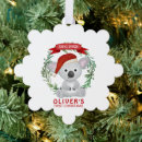 Search for baby koala christmas tree decorations Adorable