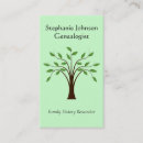 Search for genealogy business cards Family history