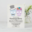 Search for skull engagement party invitations Skeleton