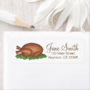 Search for turkey day return address labels Thanksgiving