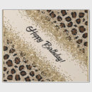 Search for gold leopard print wrapping paper Birthday