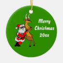 Search for santa claus reindeer christmas tree decorations Funny