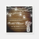 Search for rustic bridal shower napkins Vintage