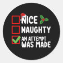 Search for naughty nice stickers Snow