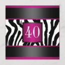 Search for monogram zebra invitations Black and white