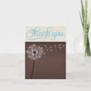 Search for dandelions thank you cards Blue