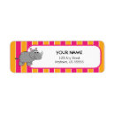 Search for pink stripes return address labels Trendy