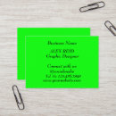 Search for neon green business cards Bright