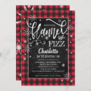 Search for flannel birthday invitations Flannel and fizz
