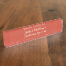 Search for orange name plates Minimalist