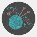 Search for funny knitting stickers Ball of yarn