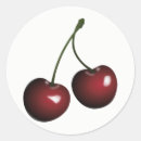 Search for two cherries stickers Red