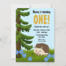 Search for hedgehog birthday invitations Forest