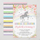 Search for silver unicorn invitations Rainbow