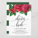 Search for red rose bridal shower invitations Floral