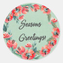 Search for seasons greetings retro stickers Modern