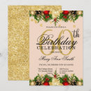 Search for holiday birthday invitations Gold