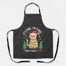 Search for christmas kitten aprons Funny