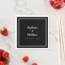 Search for black and white napkins Traditional classic classy