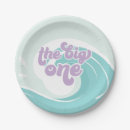 Search for beach waves paper plates Surfing