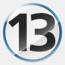 Search for number 13 stickers Team