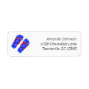 Search for beach flip flops return address labels Party