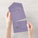 Search for dusty purple wedding invitations Qr code