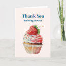 Search for cupcake thank you cards Strawberry