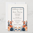 Search for navy blue peach wedding invitations Orange