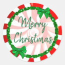 Search for red and white peppermint stickers Merry christmas