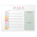 Search for weekly calendar notepads Colourful