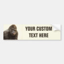 Search for gorillas bumper stickers Animal