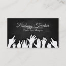 Search for biology business cards Teacher