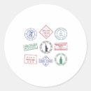 Search for vintage postage stamp stickers Retro