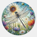 Search for art glass stickers Dragonfly