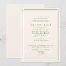 Search for green and white wedding invitations Formal
