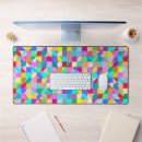 Search for pattern in bright trendy mousepads Geometric
