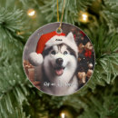 Search for husky christmas tree decorations Funny