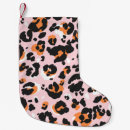 Search for leopard pattern christmas stockings Cheetah