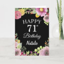 Search for 71 birthday cards Seventy first birthday