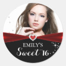 Search for red sparkle stickers Sweet 16