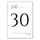 Search for 30 table cards Black
