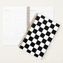 Search for black and white checkered planners Chequered