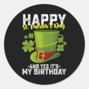 Search for st patricks day birthday stickers Clover