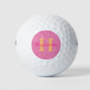 Search for orange golf balls Monogram initials letter monogrammed