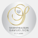 Search for s monogram wedding stickers Monogrammed
