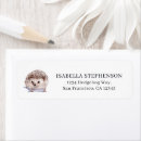 Search for hedgehog return address labels Rustic