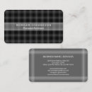 Search for plaid pattern business cards Modern