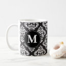 Search for white damask pattern mugs Elegant